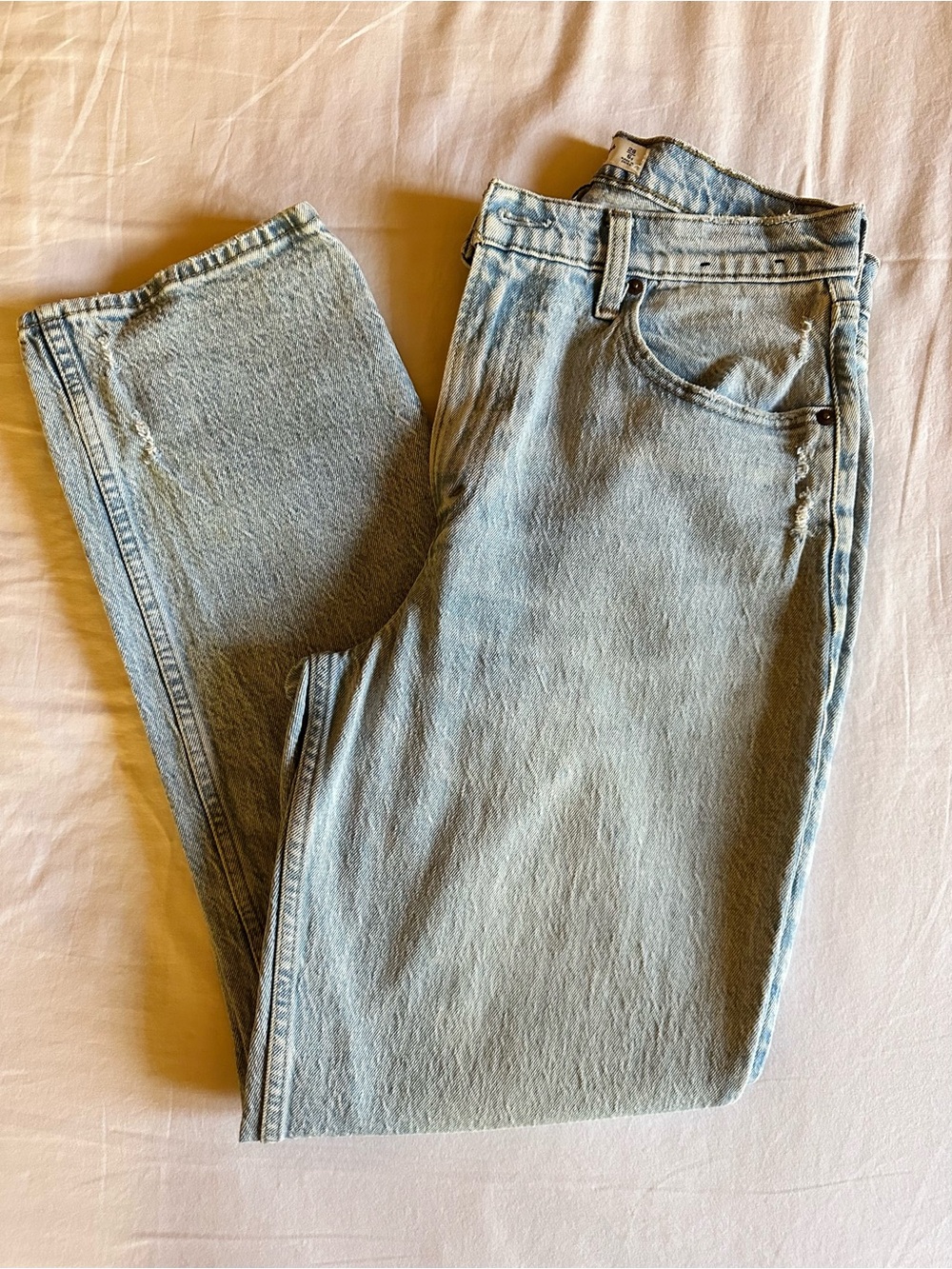 Abercrombie & Fitch Light Blue Straight Leg Jeans